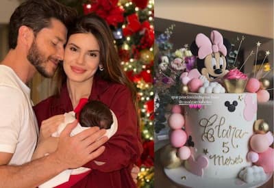 Camila Queiroz encanta ao postar festa intimista da filha Clara