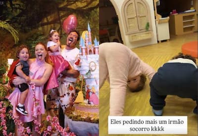 Grávida? Viih Tube se desespera com brincadeira de  filhos