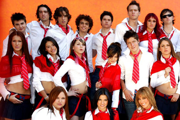 Atores da novela teen mexicana Rebelde