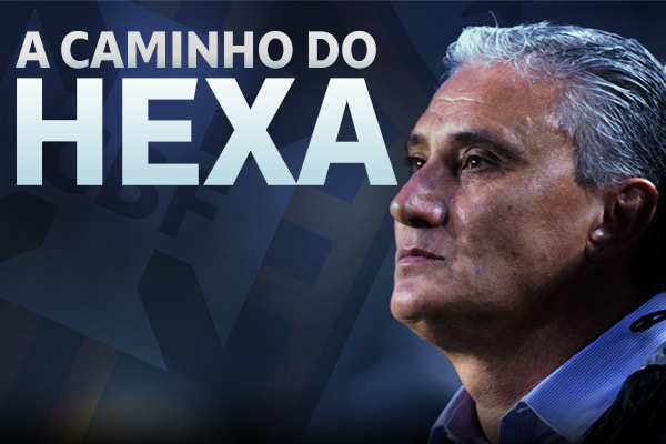 Técnico Tite em atuação na beirada do campo