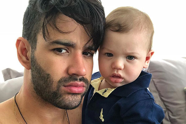 Gusttavo Lima e o filho Gabriel