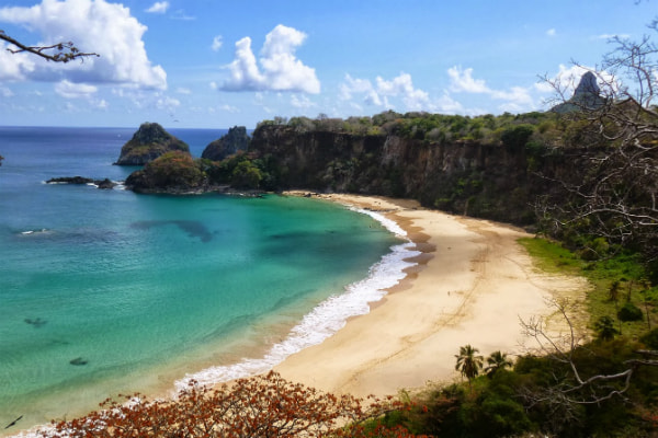 Foto tirada em praia de Fernando de Noronha