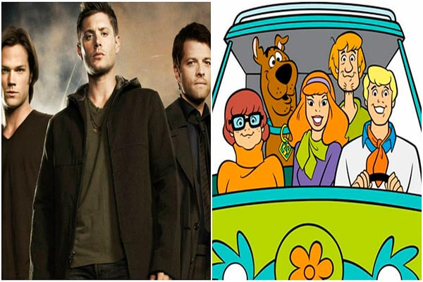 montagem: supernatural e scooby-doo