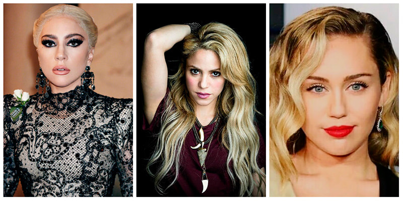 montagem lady gaga shakira e miley cyrus 