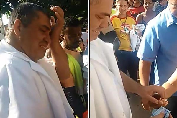 ambulante chorando