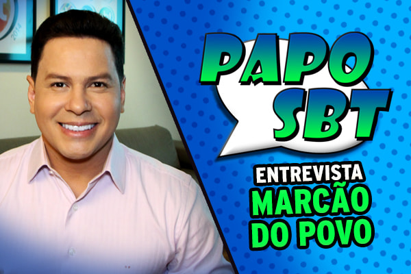 Logo do Papo SBT com Marcão do Povo