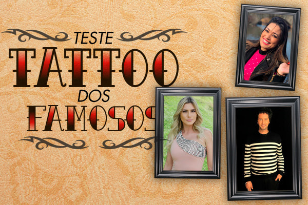 montagem sobre o teste das tatuagens 