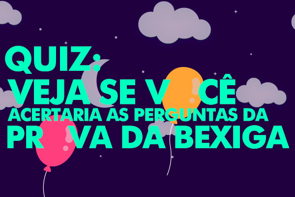 Arte quiz prova da bexiga