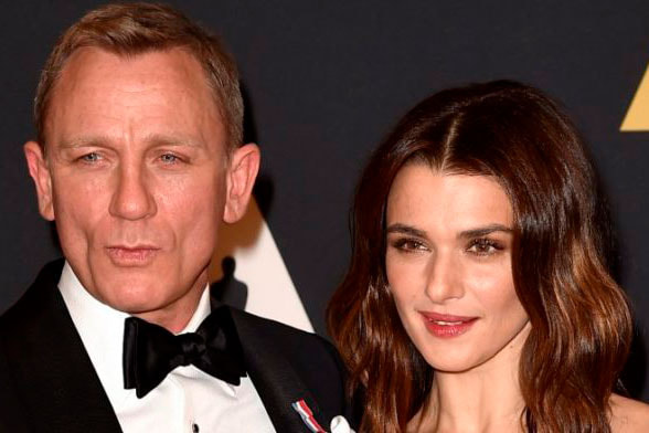 o casal Daniel Craig e Rachel Weisz