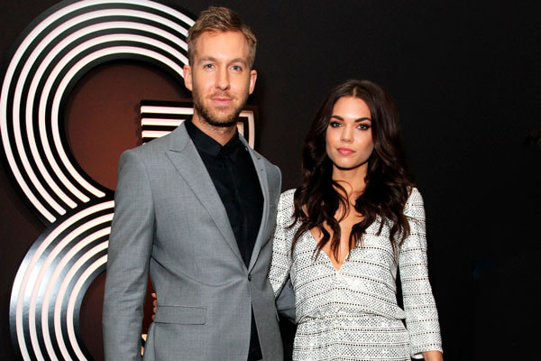 o casal DJ Calvin Harris e Aarika Wolf