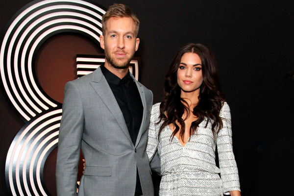 o casal DJ Calvin Harris e Aarika Wolf