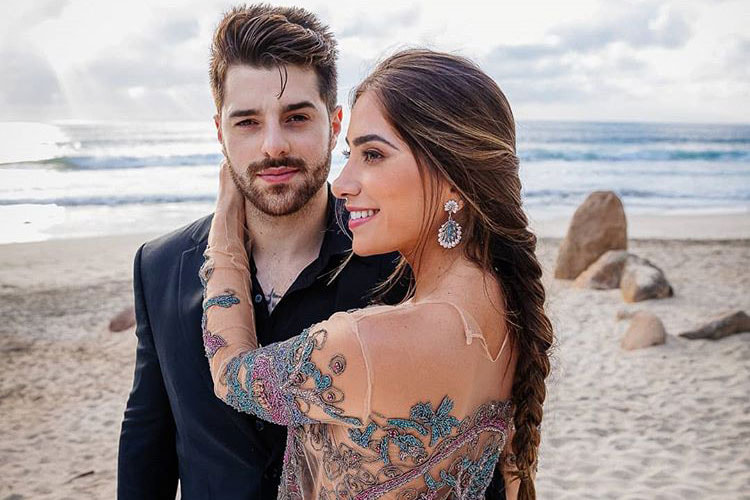 o casal dj alok e Romana Novais