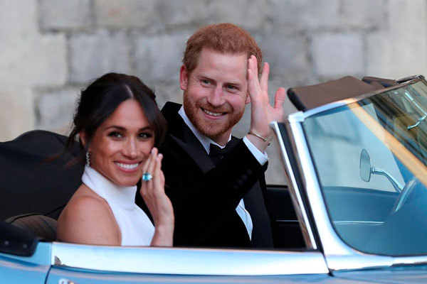 o casal Príncipe Harry e Meghan Markle