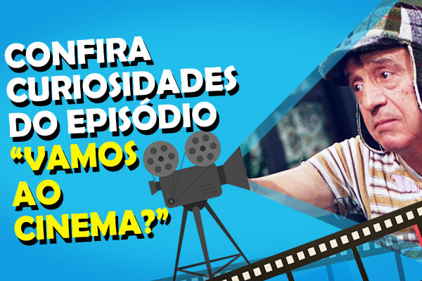 montagem com foto do chaves em que está escrito 