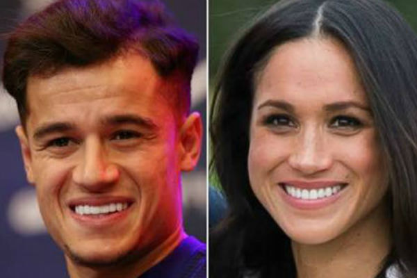 Meghan Markle e Philippe Coutinho