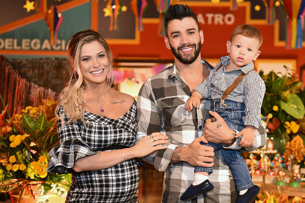 Gusttavo Lima, Andressa Suita e Gabriel 