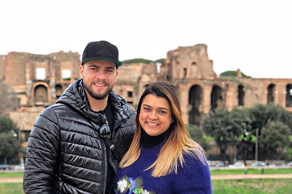 Preta Gil e o marido Rodrigo Godoy