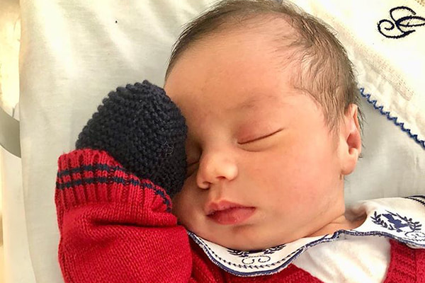 O bebê Giuseppe é filho de Valentina, humorista do Programa do Ratinho