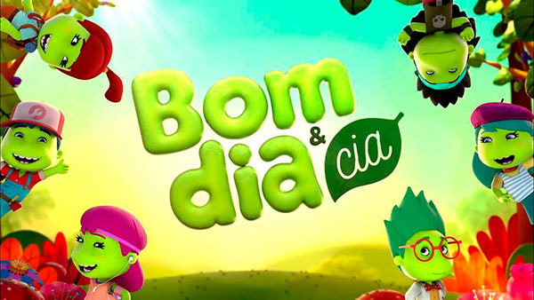 logo do bom dia & cia, com os personagens Greens 