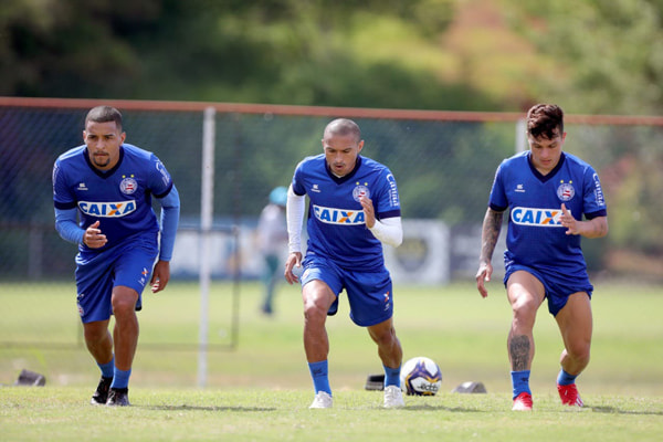 Jogadores do Bahia treinam forte para a atual temporada