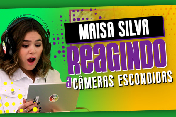 Maisa reagindo as câmeras escondidas