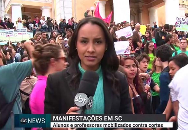 manifestação educação