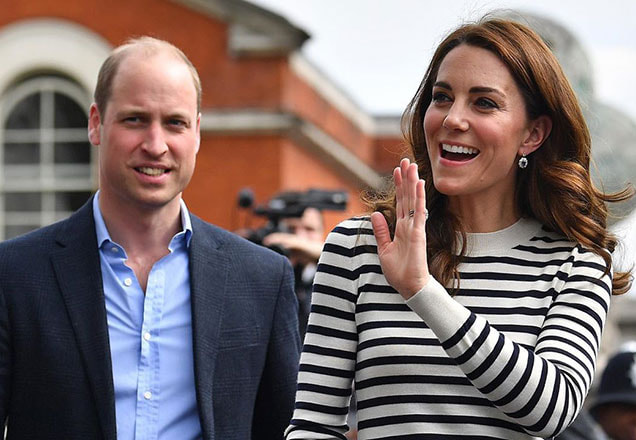 o casal príncipe William e Kate Middleton