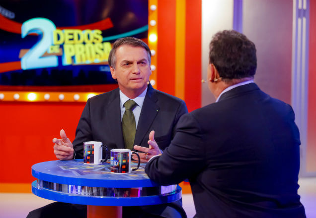 Ratinho com Bolsonaro