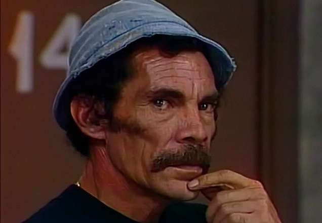 O ator Ramón Valdés, que deu vida ao Seu Madruga de Chaves, surgiu em uma foto raríssima