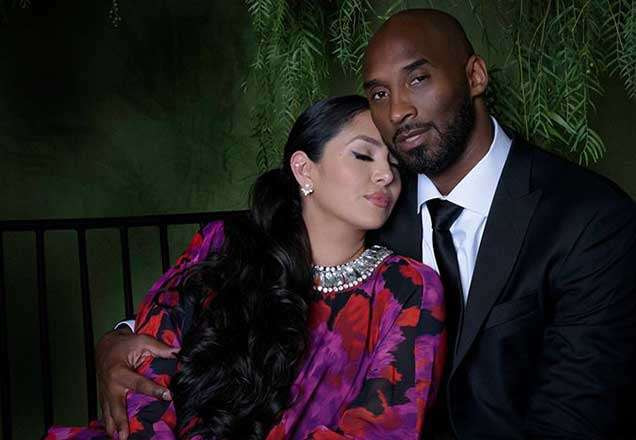 o casal Kobe Bryant e Vanessa Bryant