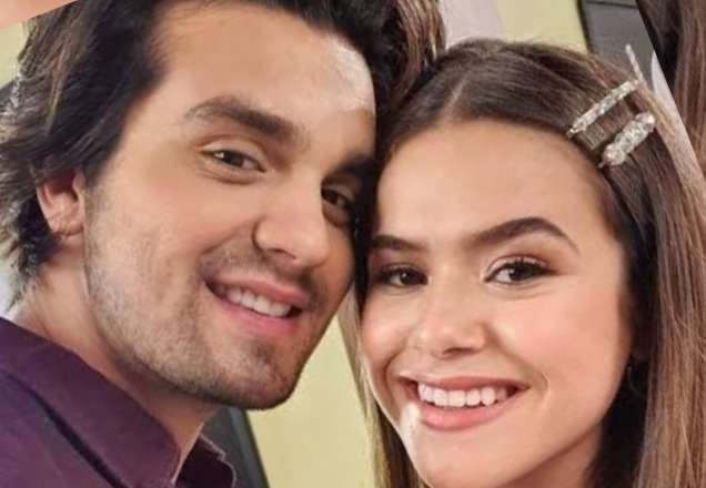 Luan Santana e Maisa sorriem juntos (Reprodução/Twitter)