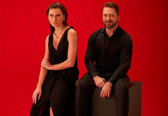 Lucas Anderi com modelo