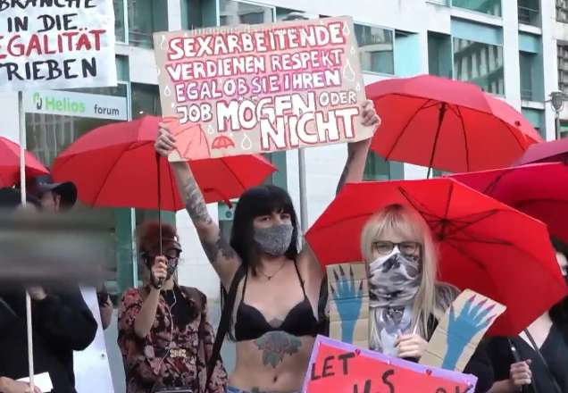 Protesto de prostitutas na Alemanha