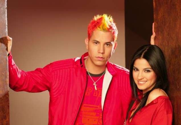 Christian Chávez ao lado de Maite Perroni