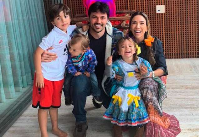 Fabio Faria, Patricia Abravanel e filhos