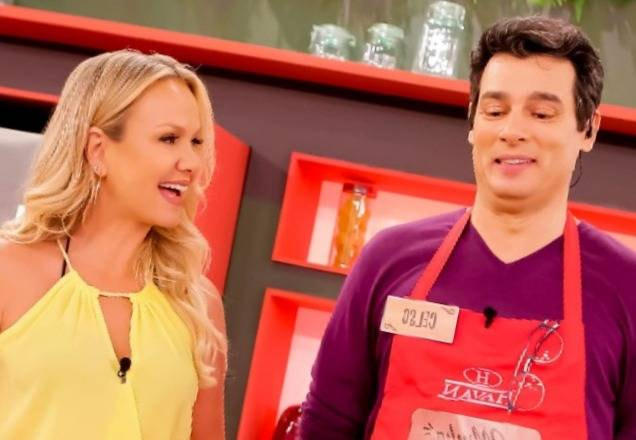 Eliana e Celso Portiolli durante programa Eliana (Foto: Gabriel Cardoso/SBT)