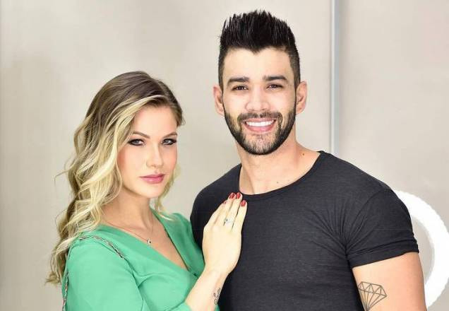 O cantor Gusttavo Lima e a modelo Andressa Suita