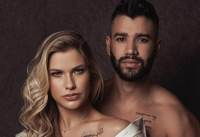 A modelo Andressa Suita e o cantor Gusttavo Lima