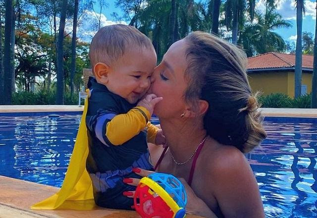 Biah Rodrigues com o filho, Theo
