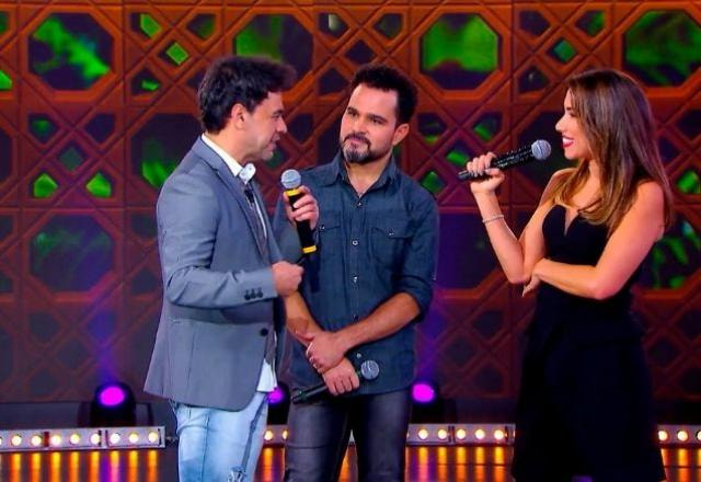 Zezé, Luciano e Patricia Abravanel no Máquina da Fama