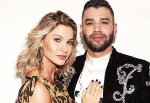 Gusttavo Lima e Andressa Suita posam para foto (reprodução/Instagram)