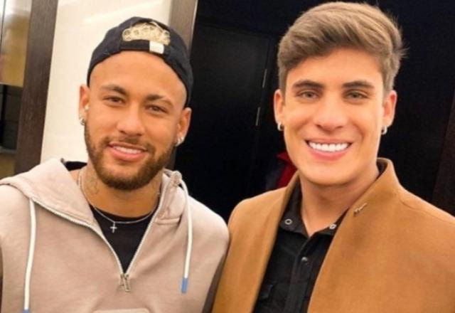 Neymar e Tiago Ramos posam para foto (Reprodução/Instagram)