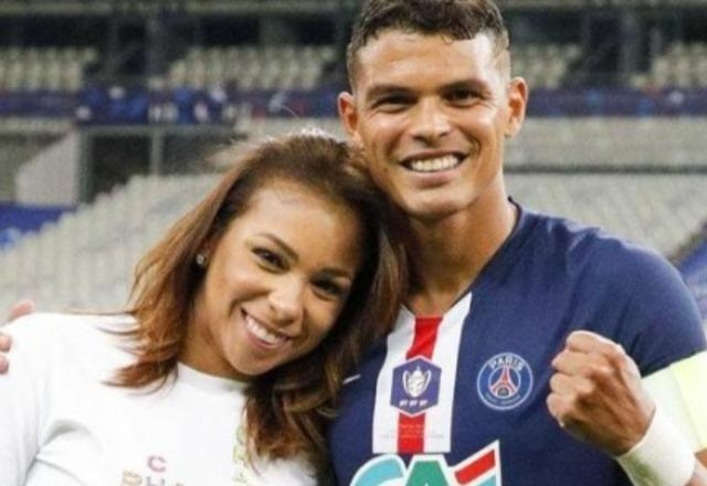 Thiago Silva e Belle posam para foto (Reprodução/Instagram)