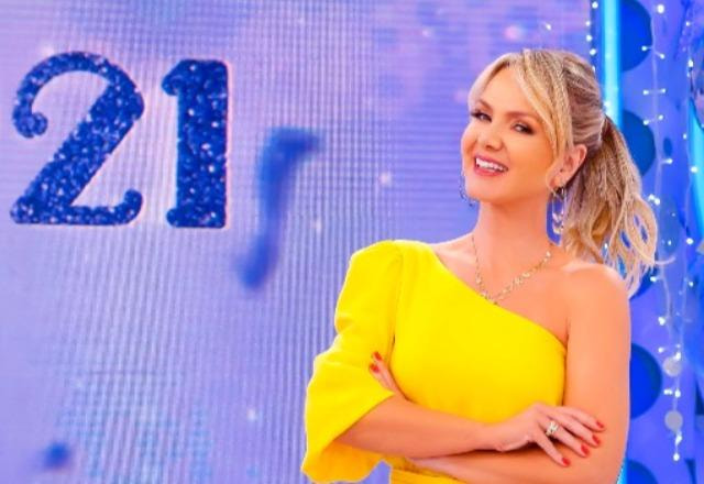 Eliana durante programa no SBt