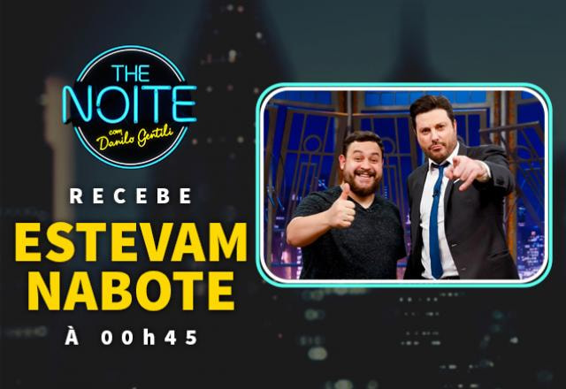 Estevam Nabote ao lado de Danilo Gentili