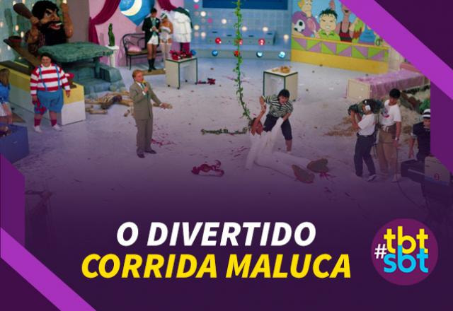 Foto do palco do programa Corrida Maluca