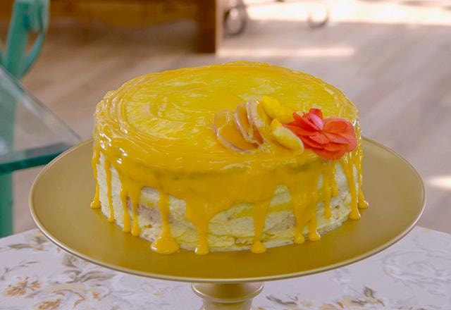 Receita de família da Renata Kuerten - Bolo de Pêssego