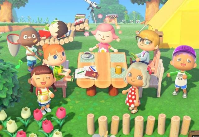 Piquenique dos personagens de Animal Crossing