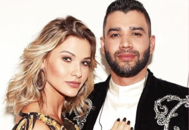 Gusttavo Lima e Andressa Suita posam para foto (reprodução/Instagram)