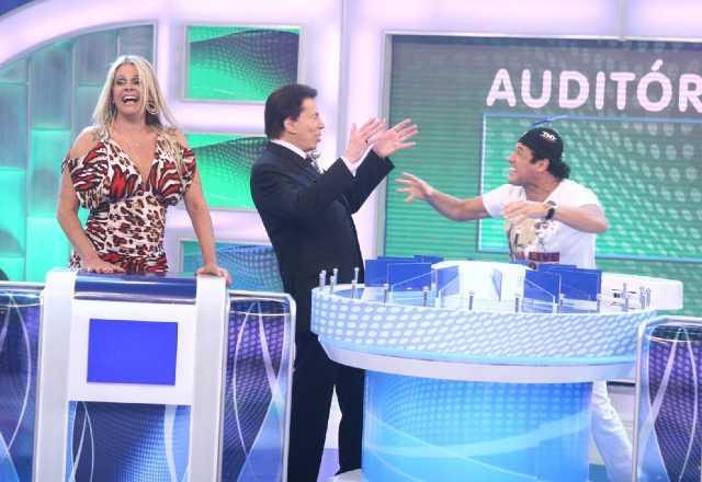 Monique Evans, Silvio Santos e Sérgio Mallandro